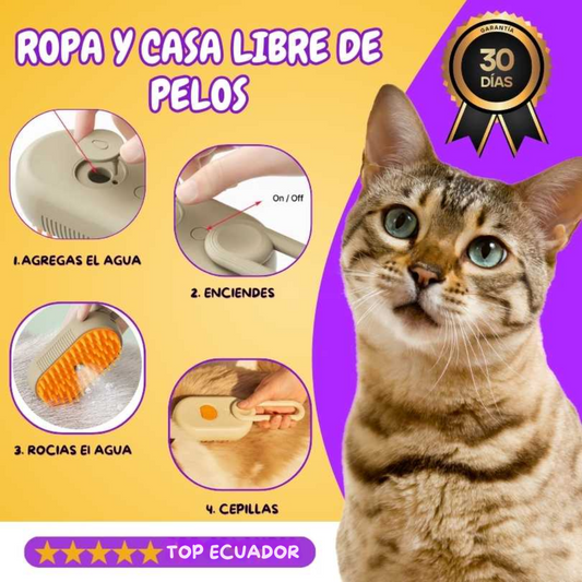 OFERTA DE 2 X 1 EN CEPILLO SPRAY® | VAPOR PARA MASCOTAS + ENVÍO GRATIS