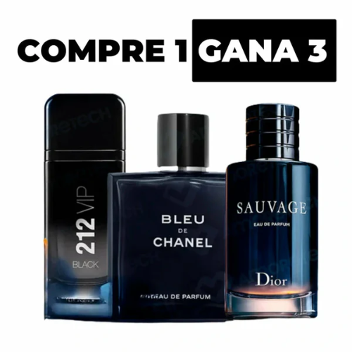 MEGA COMBO Sauvage Dior | Bleu de Chanel| 212 VIP