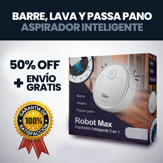 ROBOT MAX CLEAR - ASPIRADOR INTELIGENTE 3 EN 1